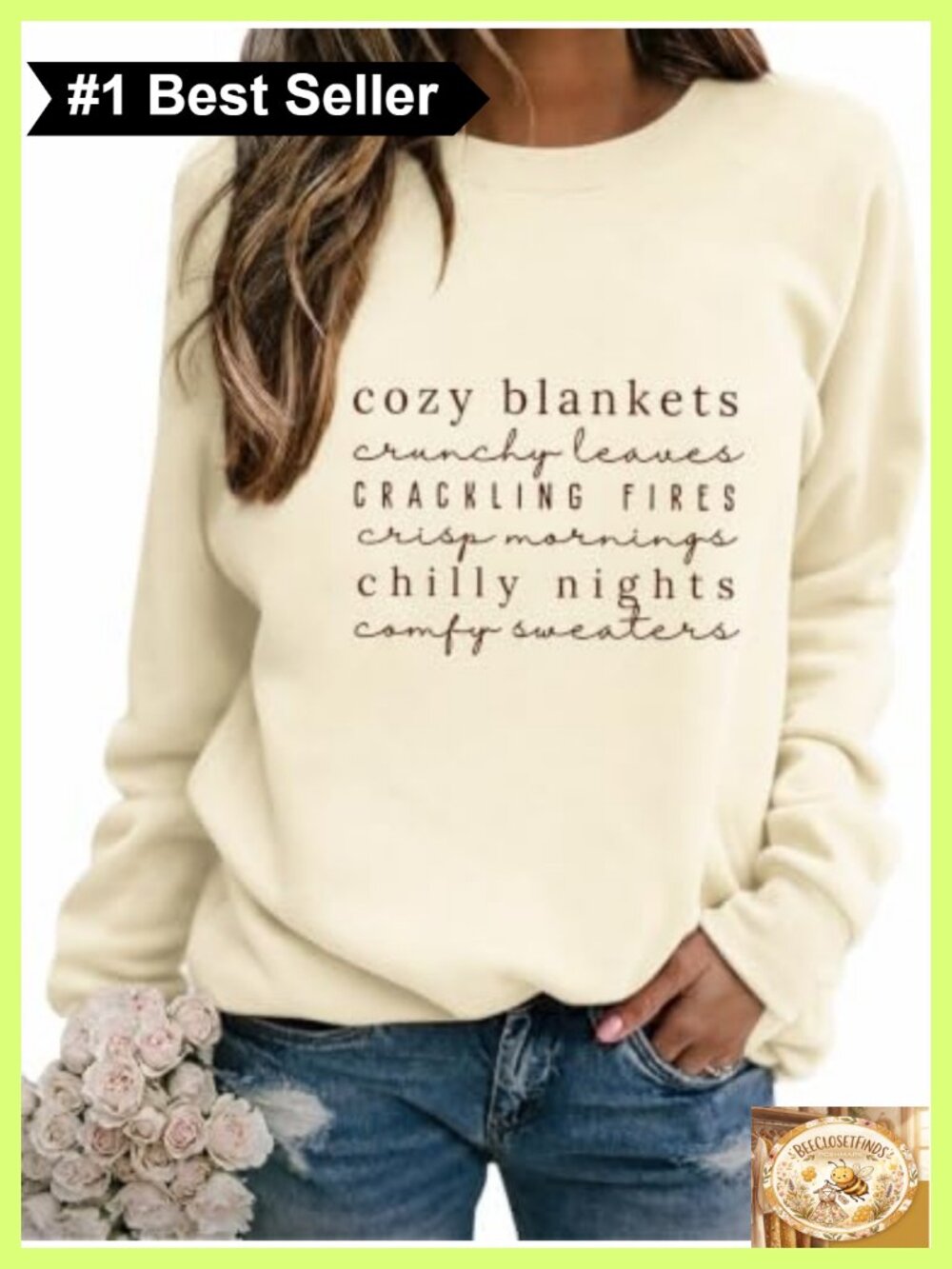 Women's Letter Print Crewneck Sweatshirt Long Sleeve Fall Pullover Top